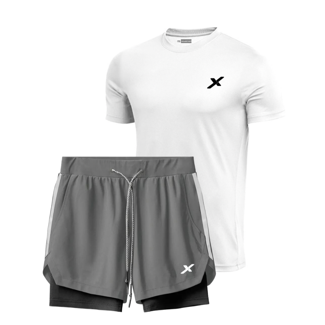 KIT 1 SHORTS DRY-FIT 2 EM 1 NEXT + 1 CAMISA DRY-FIT PREMIUM