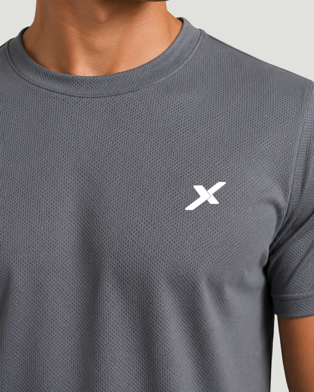 Camiseta Dry Fit Básica Cinza