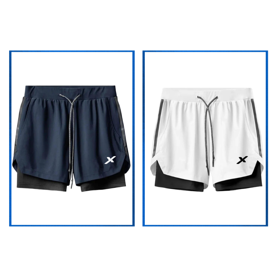 KIT 2 SHORTS DRY-FIT 2 EM 1 NEXT [PAGUE 01 LEVE 02]