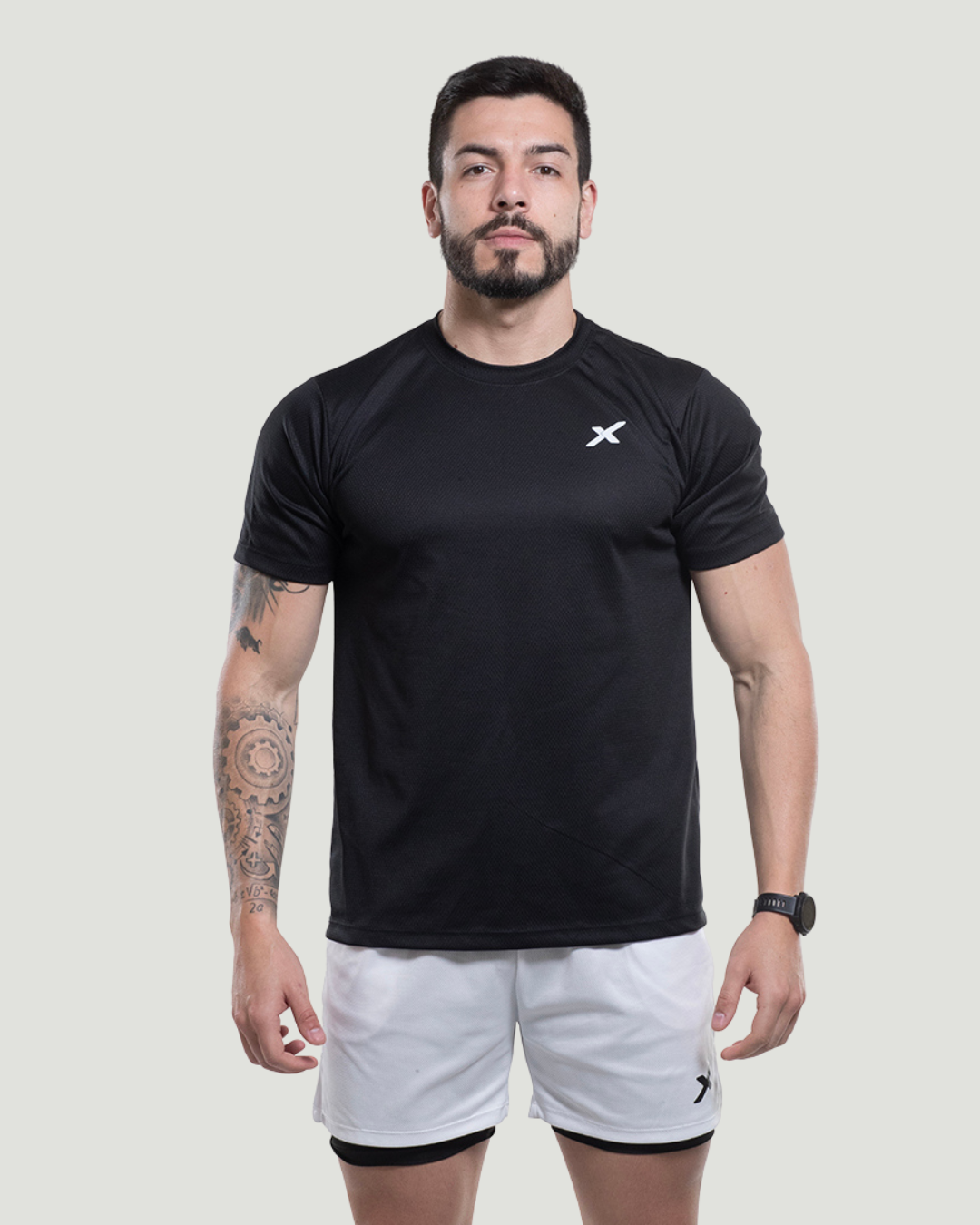Kit Esportivo Dry Fit 3 Camisetas + 3 Bermudas Compressão