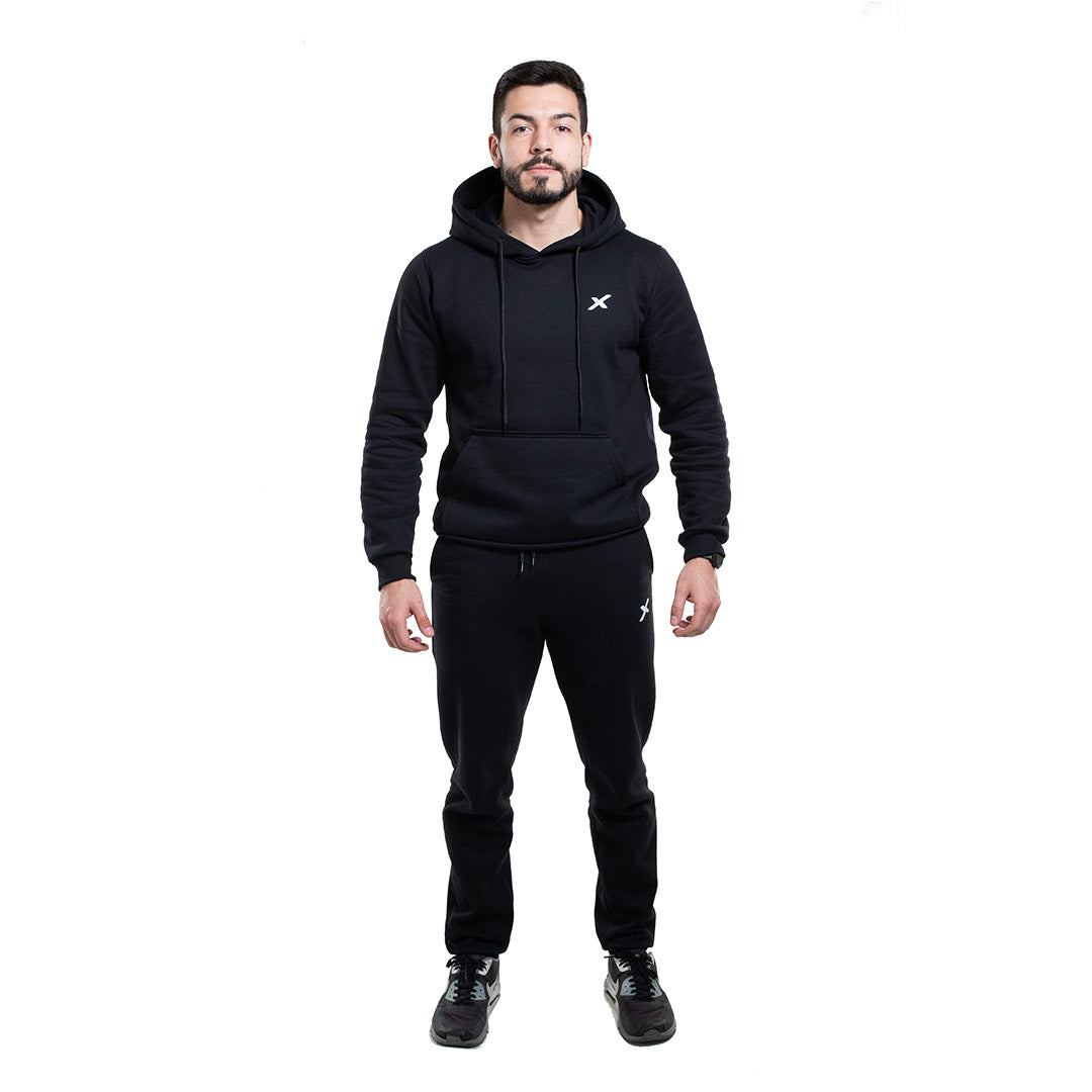 Kit 1 Moletom Canguru com Capuz + 1 Calça de Moletom