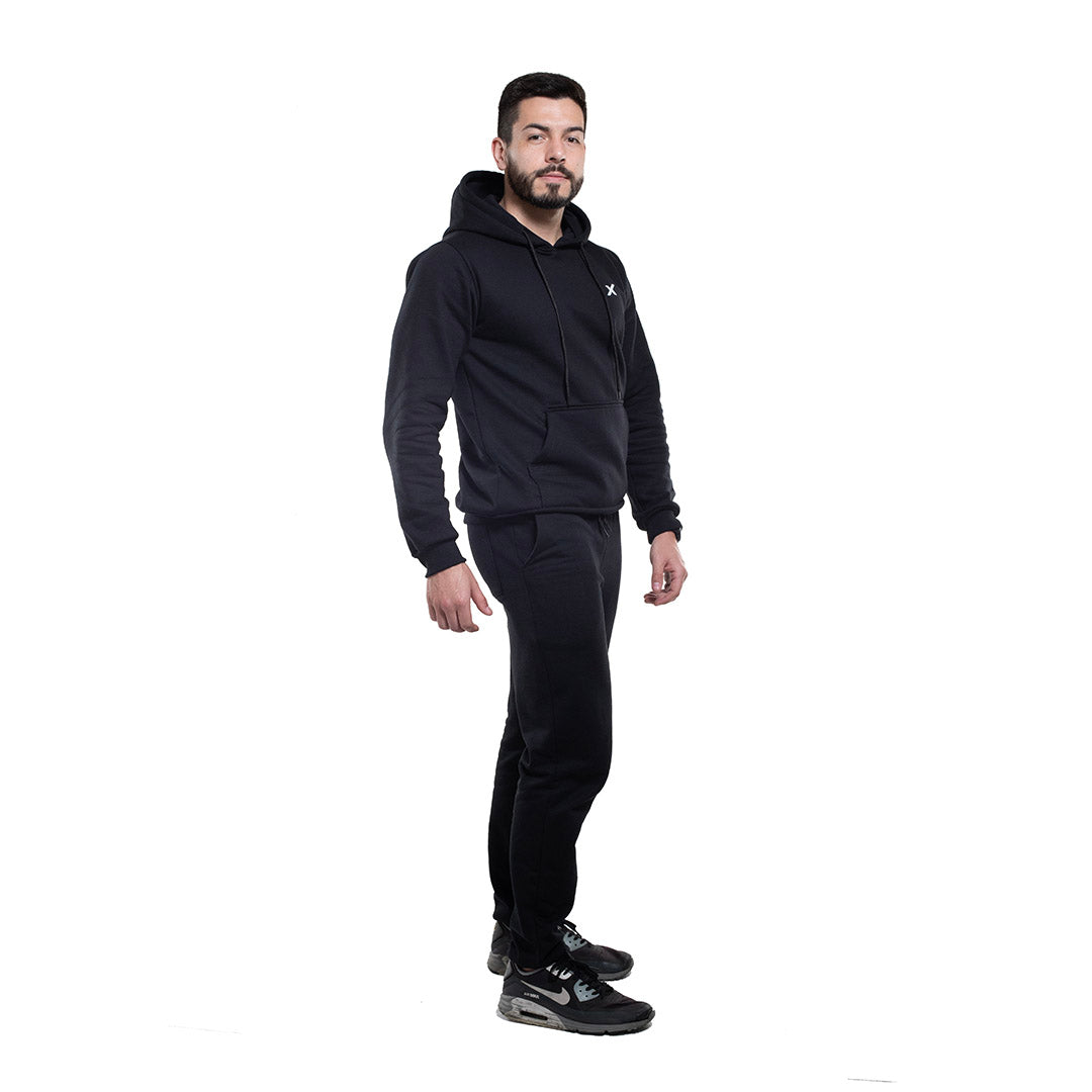 Kit 1 Moletom Canguru com Capuz + 1 Calça de Moletom