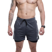 KIT 2 SHORTS DRY-FIT DE COMPRESSÃO 2 EM 1 [PAGUE 01 LEVE 02]