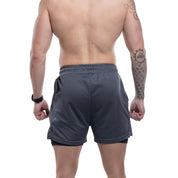 KIT 2 SHORTS DRY-FIT DE COMPRESSÃO 2 EM 1 [PAGUE 01 LEVE 02]