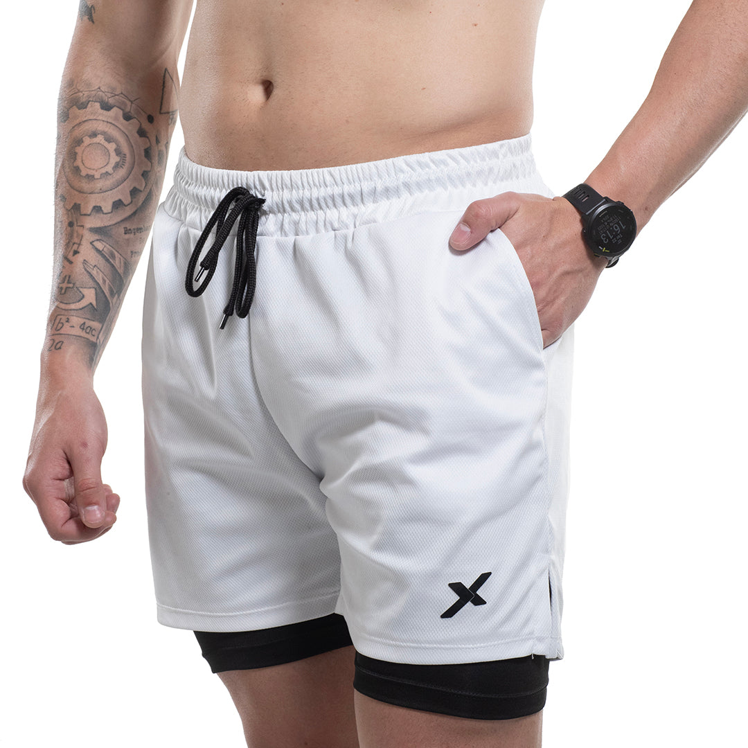 LANÇAMENTO - KIT 1 SHORTS 2 EM 1 DE COMPRESSÃO + 1 CALÇA 2 EM 1 DE COMPRESSÃO