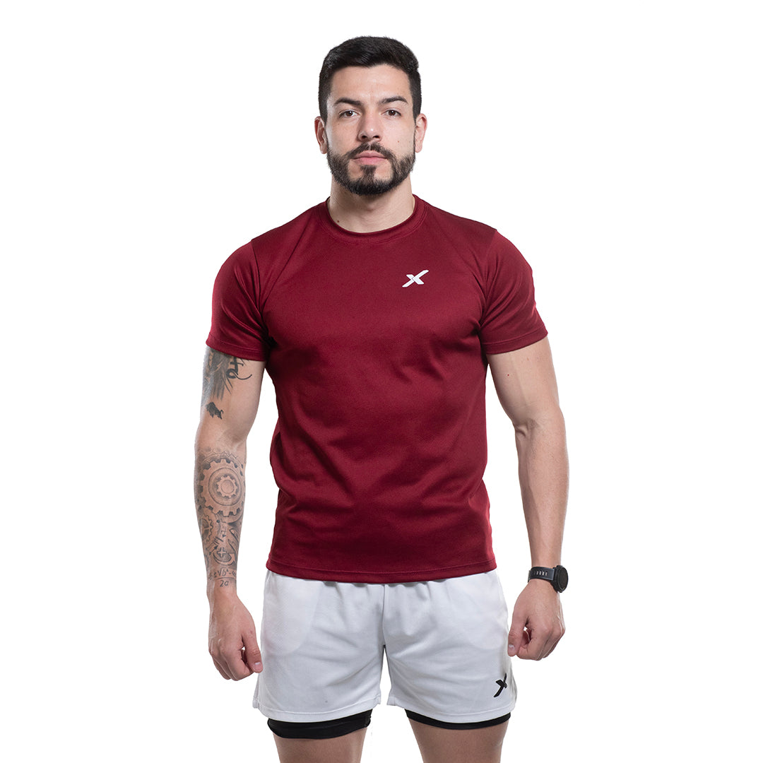 CAMISETA DRY TECH MODAL BÁSICA - VINHO