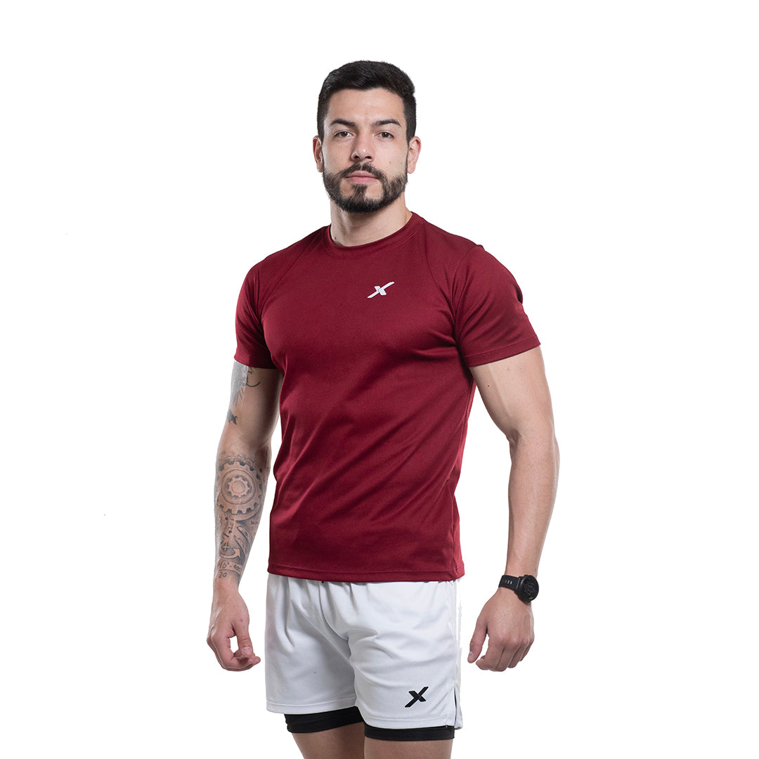 CAMISETA DRY TECH MODAL BÁSICA - VINHO