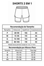 LANÇAMENTO - KIT 3 SHORTS DRY-FIT DE COMPRESSÃO 2 EM 1