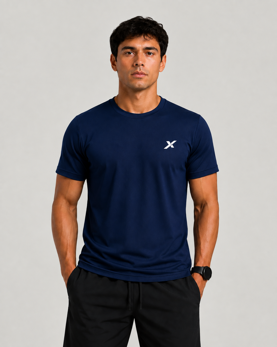 Kit Esportivo Dry Fit 3 Camisetas + 2 Bermudas Compressão