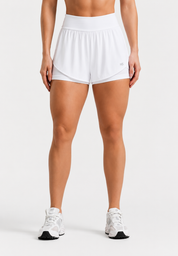 Short Duplo com Cós Anatômico - Branco