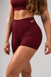 Shorts Compressão Feminino Fitness Vinho
