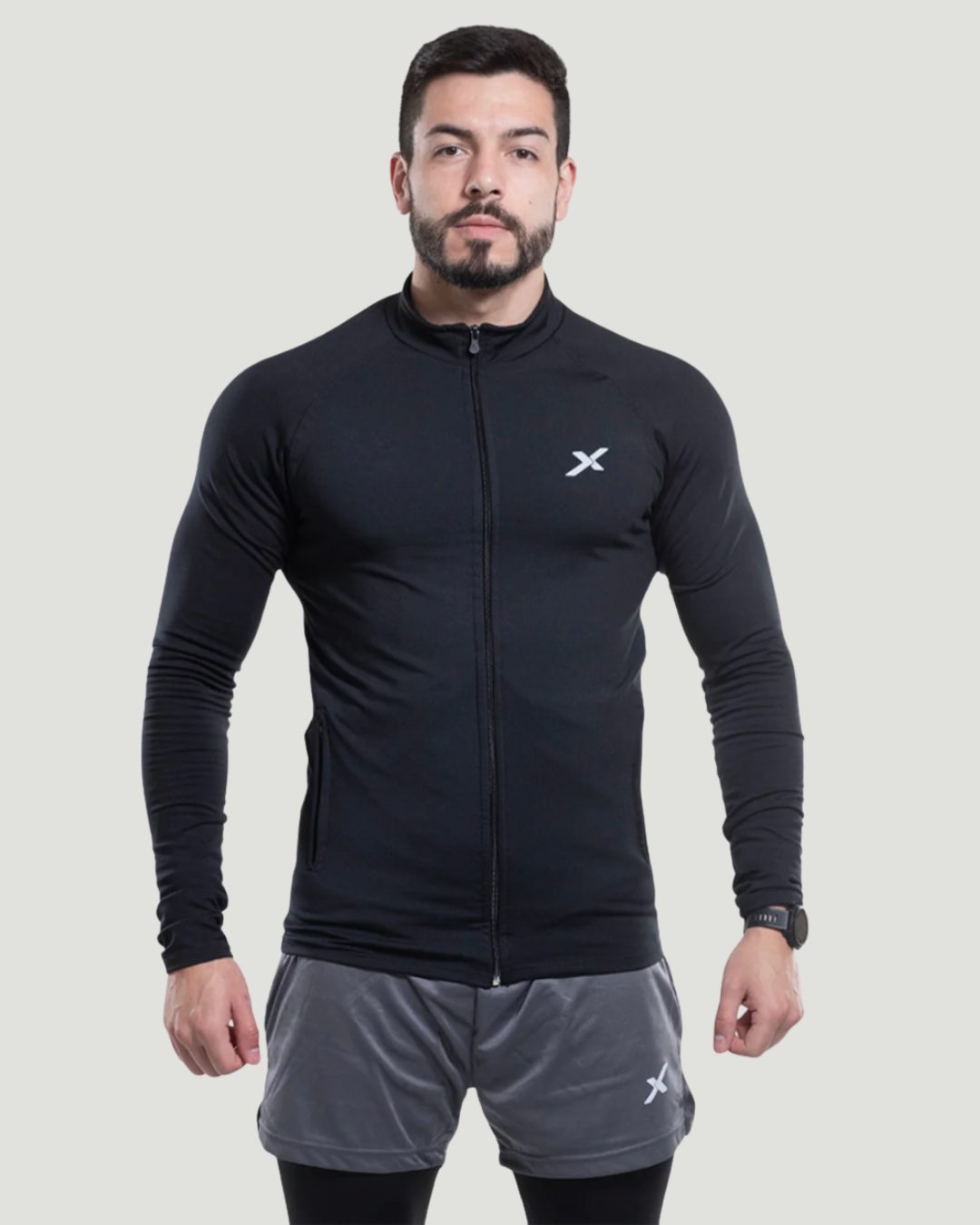 Kit 1 Jaqueta de Compressão + 1 Calça 2em1 + 1 Shorts 2em1