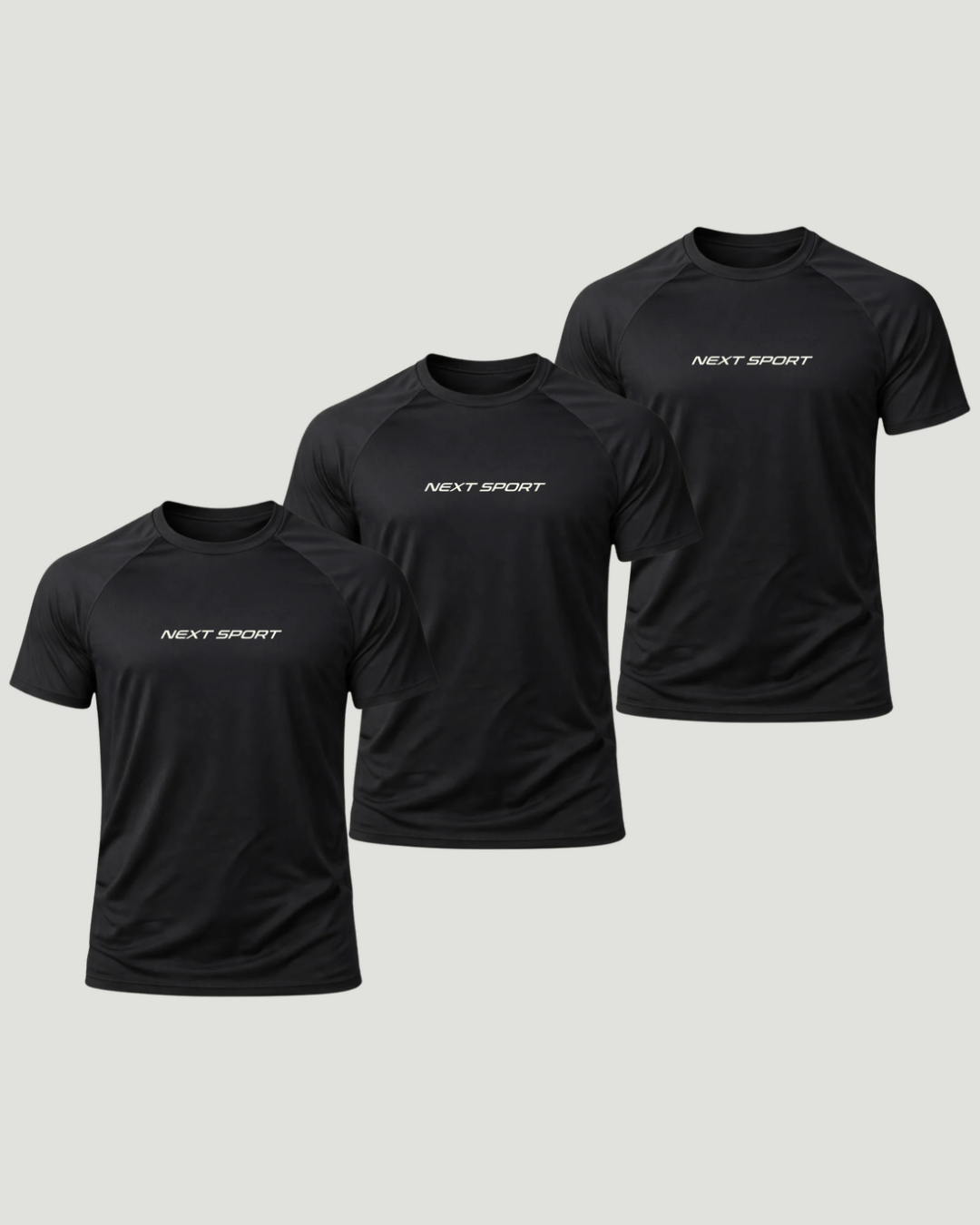 3 Camisetas ALLBLACK Poliamida Next Sport