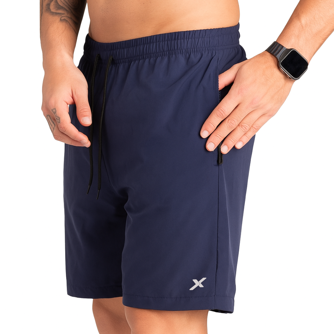 KIT 2 BERMUDAS TACTEL ELASTONO COM ZIPER