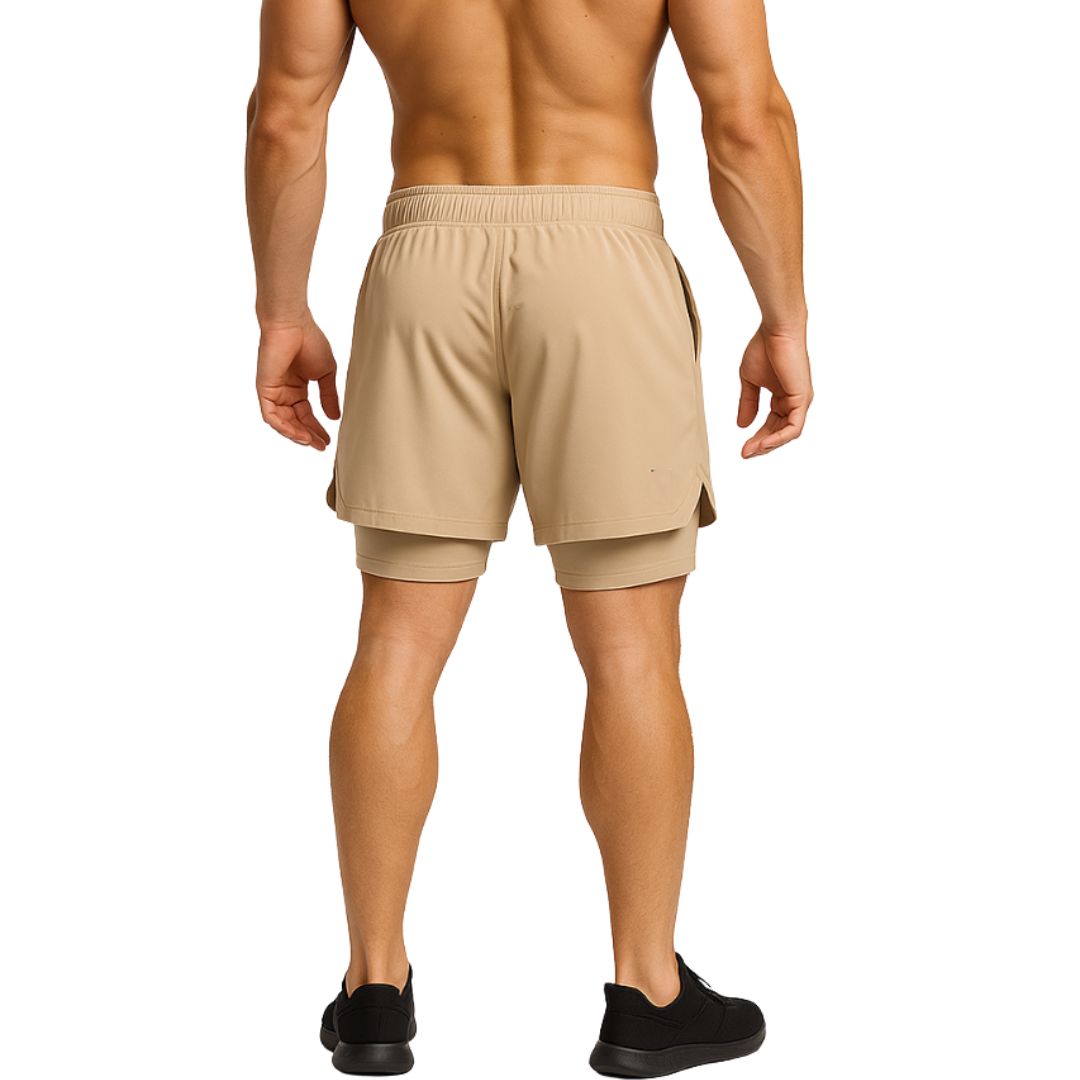 LANÇAMENTO - KIT 3 SHORTS DRY-FIT DE COMPRESSÃO 2 EM 1