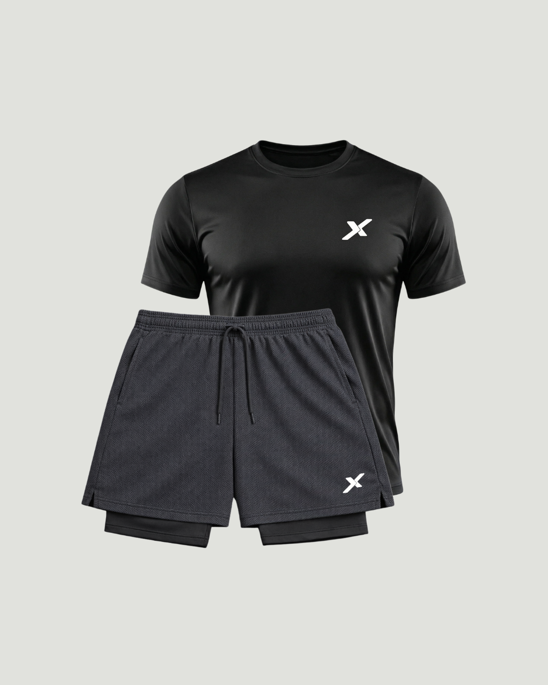 Kit Esportivo Dry Fit 1 Camiseta + 1 Bermuda Compressão