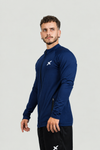 Jaqueta Esportiva Masculina Com Proteção Uv Azul