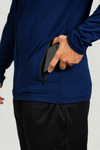 Jaqueta Esportiva Masculina Com Proteção Uv Azul