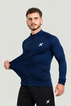 Jaqueta Esportiva Masculina Com Proteção Uv Azul