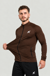 Jaqueta Esportiva Masculina Com Proteção Uv Marrom