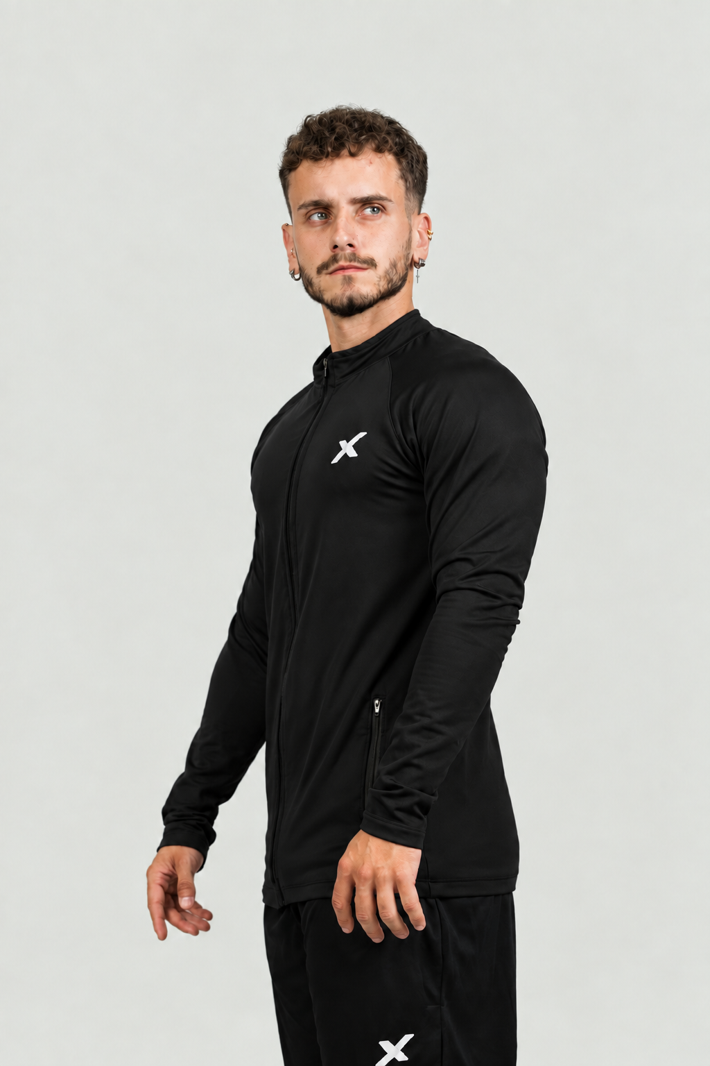 Jaqueta Esportiva Masculina Com Proteção Uv Preto