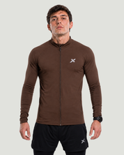 Jaqueta Esportiva Masculina Com Proteção Uv Marrom 1