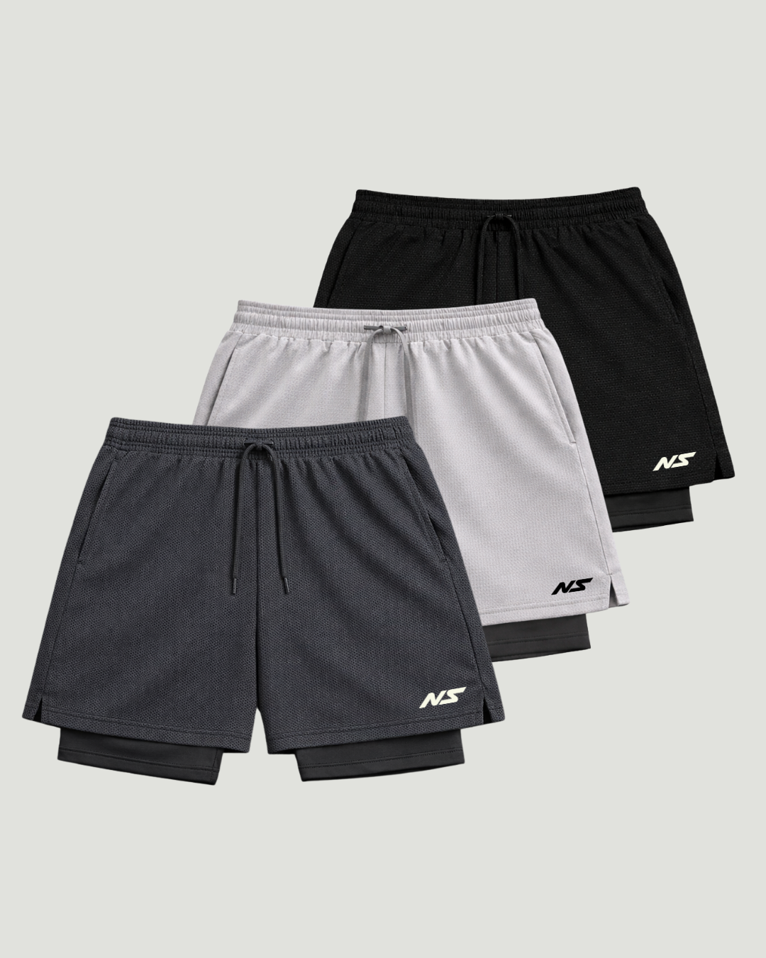 Kit 3 Bermudas Compressão Masculina