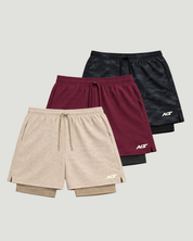 Kit 3 Bermudas Compressão Masculina