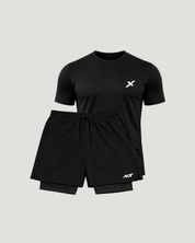 Kit Esportivo Dry Fit 1 Camiseta + 1 Bermuda Compressão