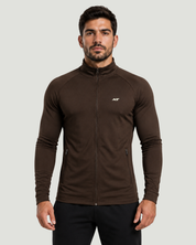 Jaqueta Esportiva Masculina Com Proteção Uv Marrom