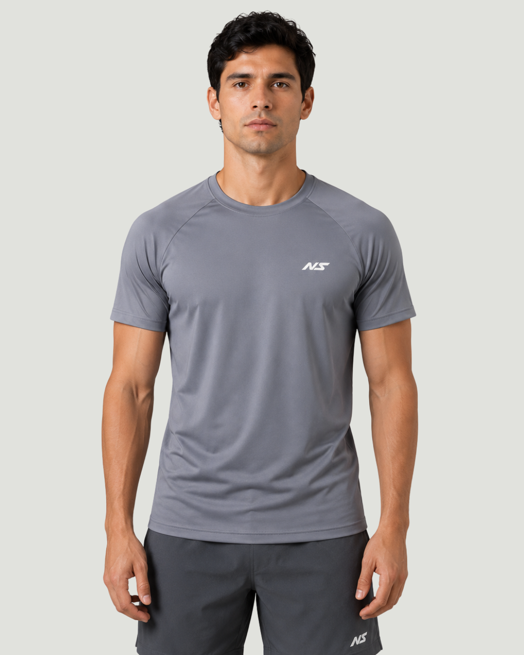 Camiseta Prime Raglan Cinza