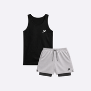 KIT 1 REGATA DRY RACE + 1 SHORTS 2 EM 1 DE COMPRESSÃO