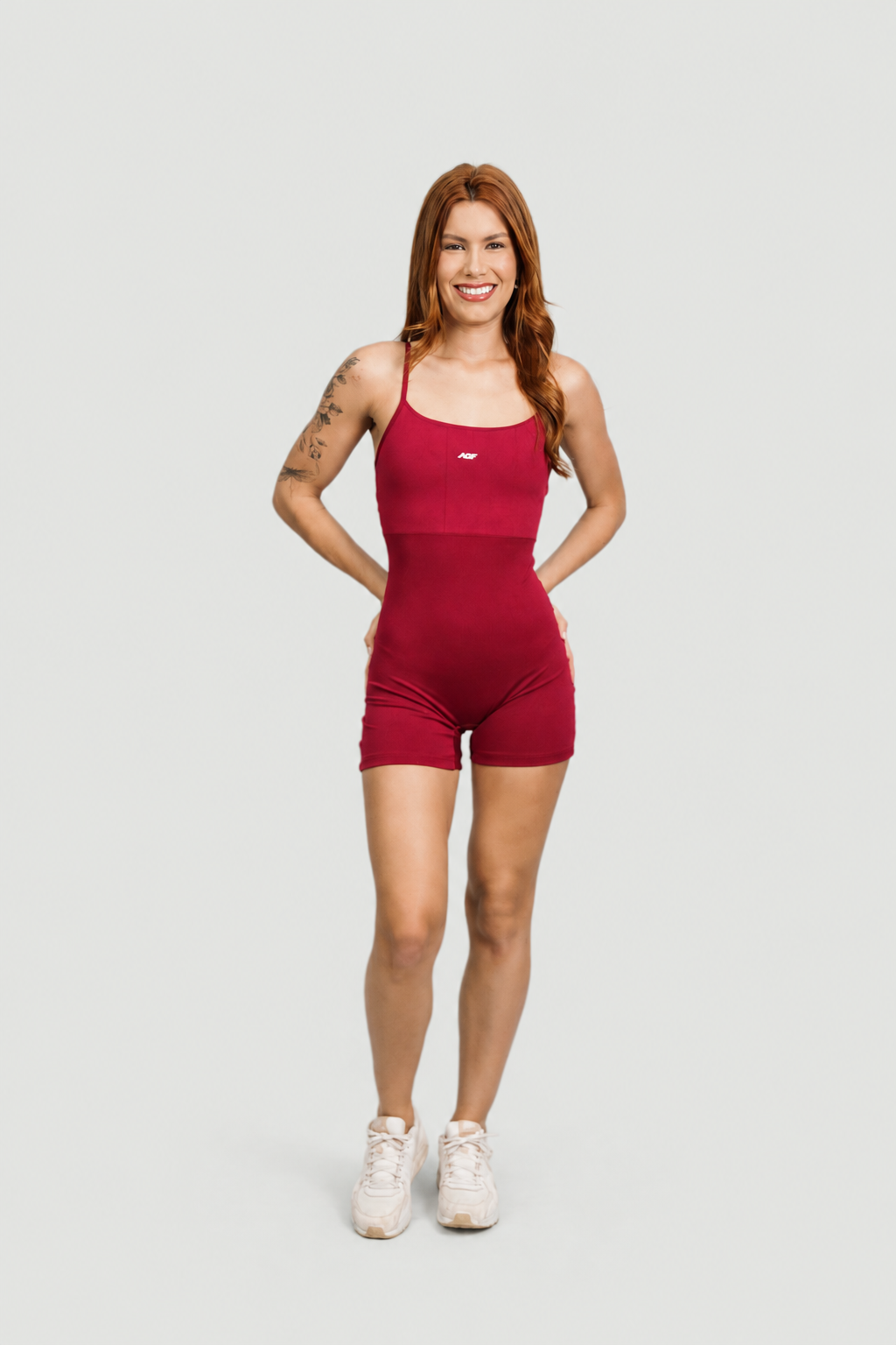 Macaquinho Curto Short Fitness Feminino Vinho
